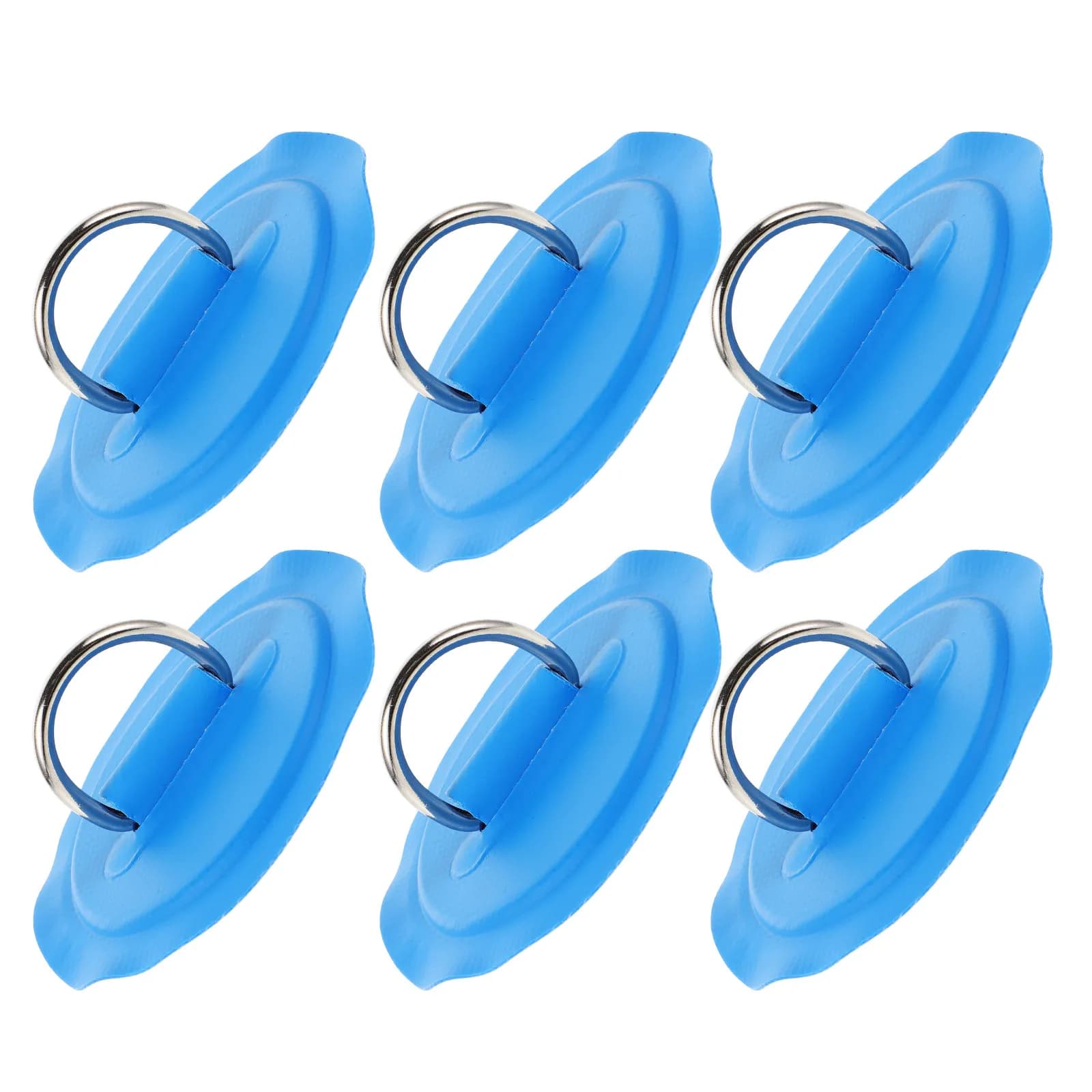 6Pcs Kayak D Rings Paddleboard Rings Inflatable Paddleboard Accessories Multifunction Metal Buckle Patch Cord D Buckle Paddle