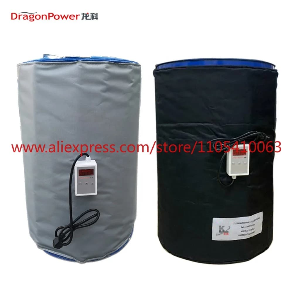 1pcs DragonPower 55-gallon barrel heating blanket 200-liter oil drum heater for honey heating, with control box