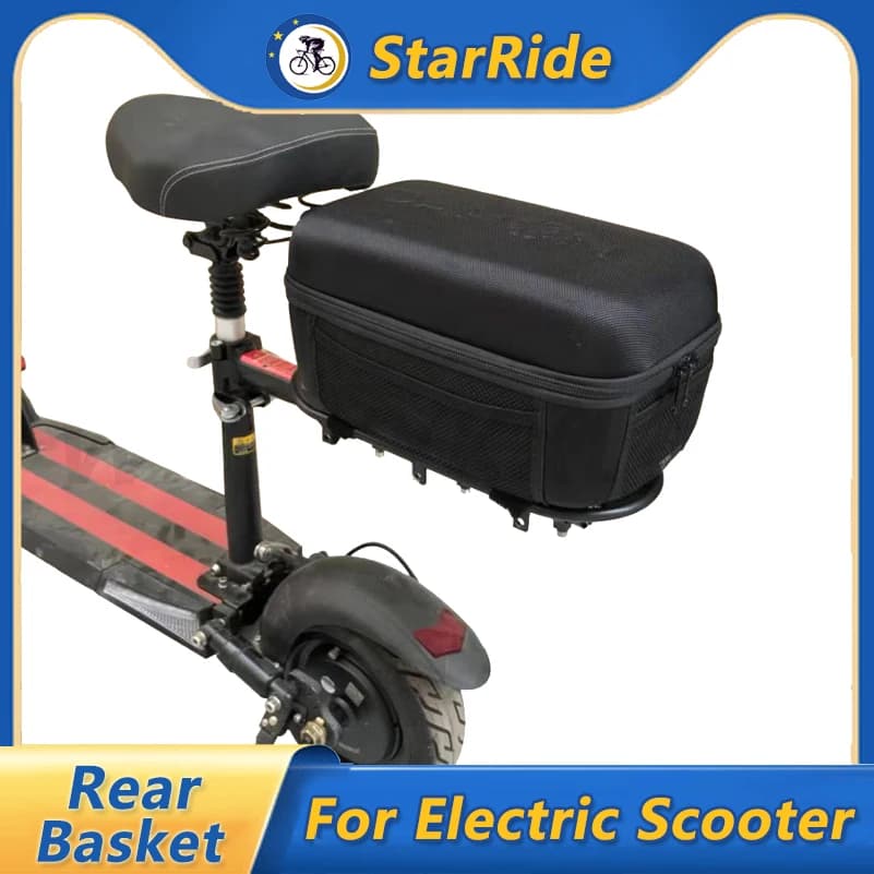 Borsa a cestello posteriore universale per Scooter elettrico da 8/10 pollici per KUGOO M4 Pro XIAOMI M365 accessori per cestini impermeabili per Scooter elettrico