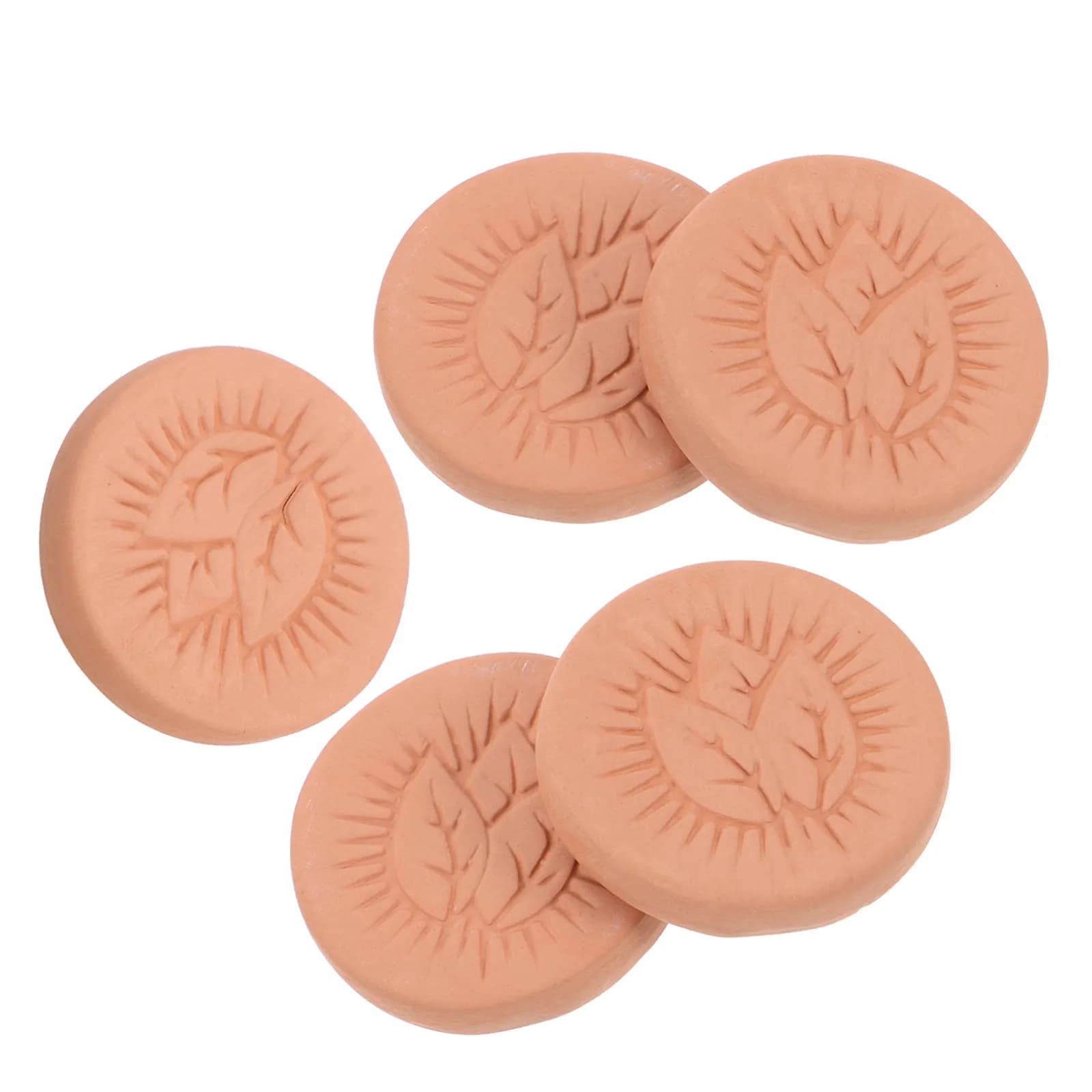 Set di 5 Pezzi in Ceramica per Conservare lo Zucchero, Umidificatore per Frutta Secca, Disco Umidificante per Sigari, Pietra Umidificante