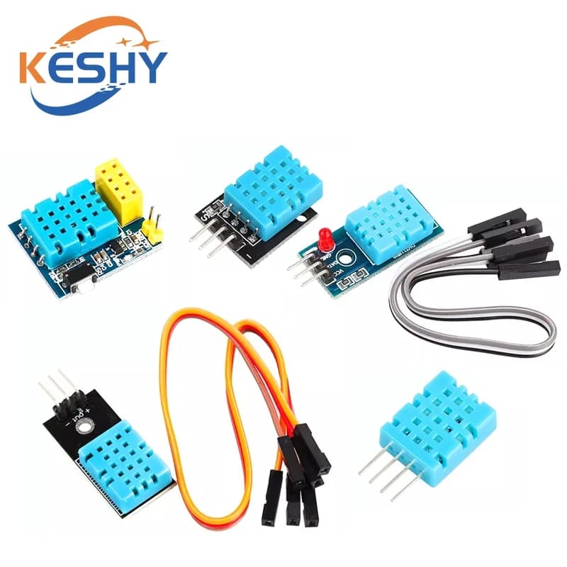 Sensor Modules DHT11 3.3V-5V, Digital Temperature and Humidity Sensor DHT11 to 3 Wire, Very Low Consumption Module for Arduino DIY Starter