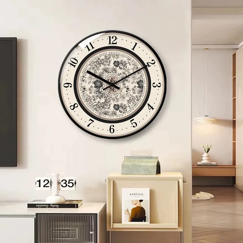 Round Simple Design Wall Clocks High Quality Aesthetic Bedroom Digital Wall Clock Modern Nordic Horloge Murale Home Decor Items