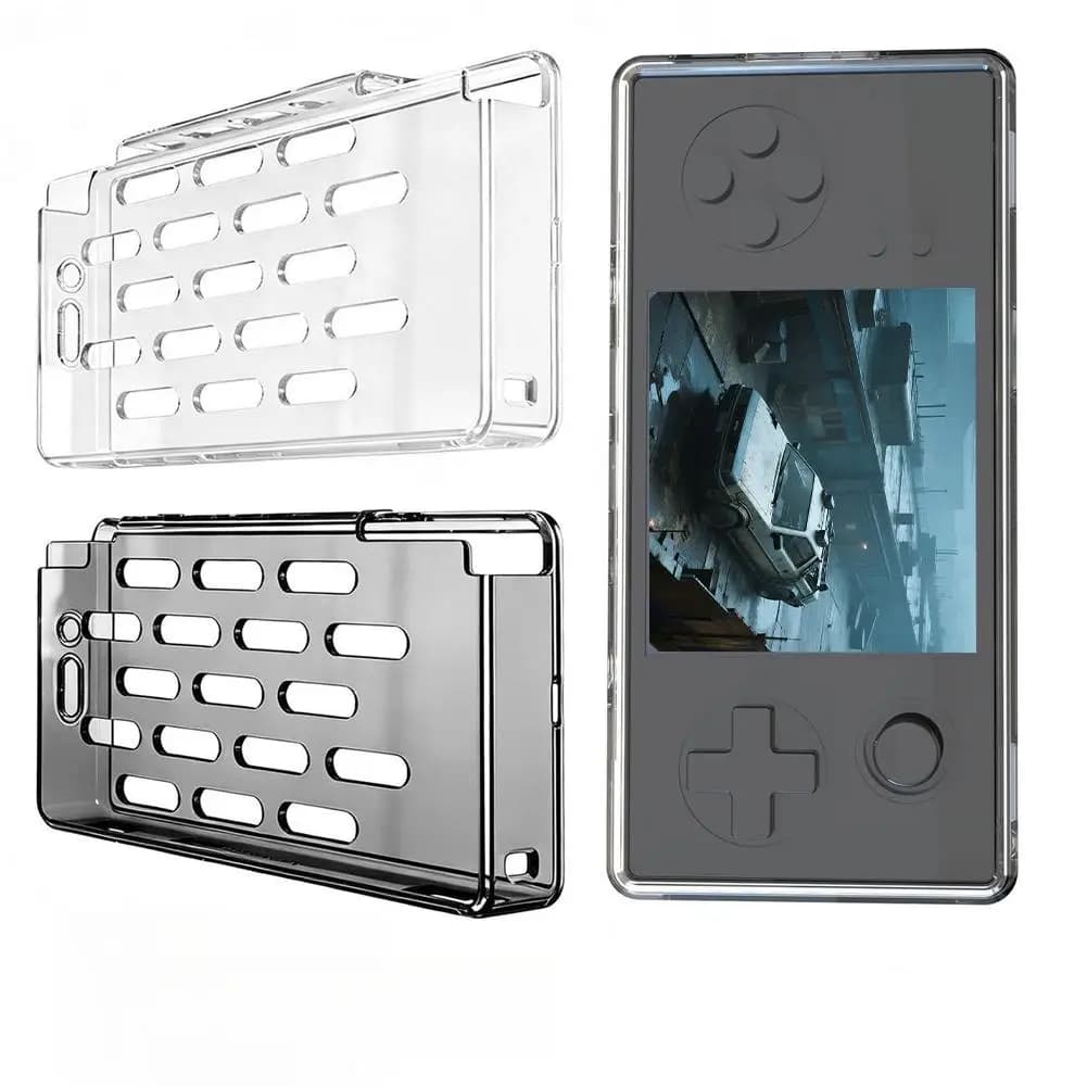For GKD 350H Ultra TPU Transparent Protective Soft Case and Tempered Glass Screen Protector Game Console Accessories