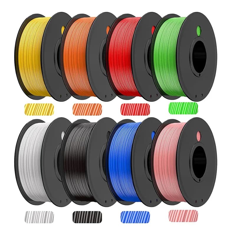 2-Roll Custom Select PLA 3D Printer Filament 1.75mm,250g Each Roll,No Stringing No Clog, Customizable Colors for FDM 3D Printers