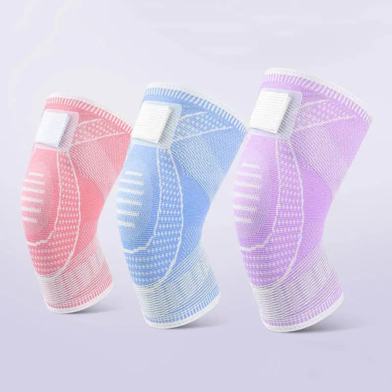 Ginocchiera a Compressione con Cinturino Regolabile per Corsa e Sport all'Aperto, in Materiale Morbido per Sollievo dal Dolore e Protezione