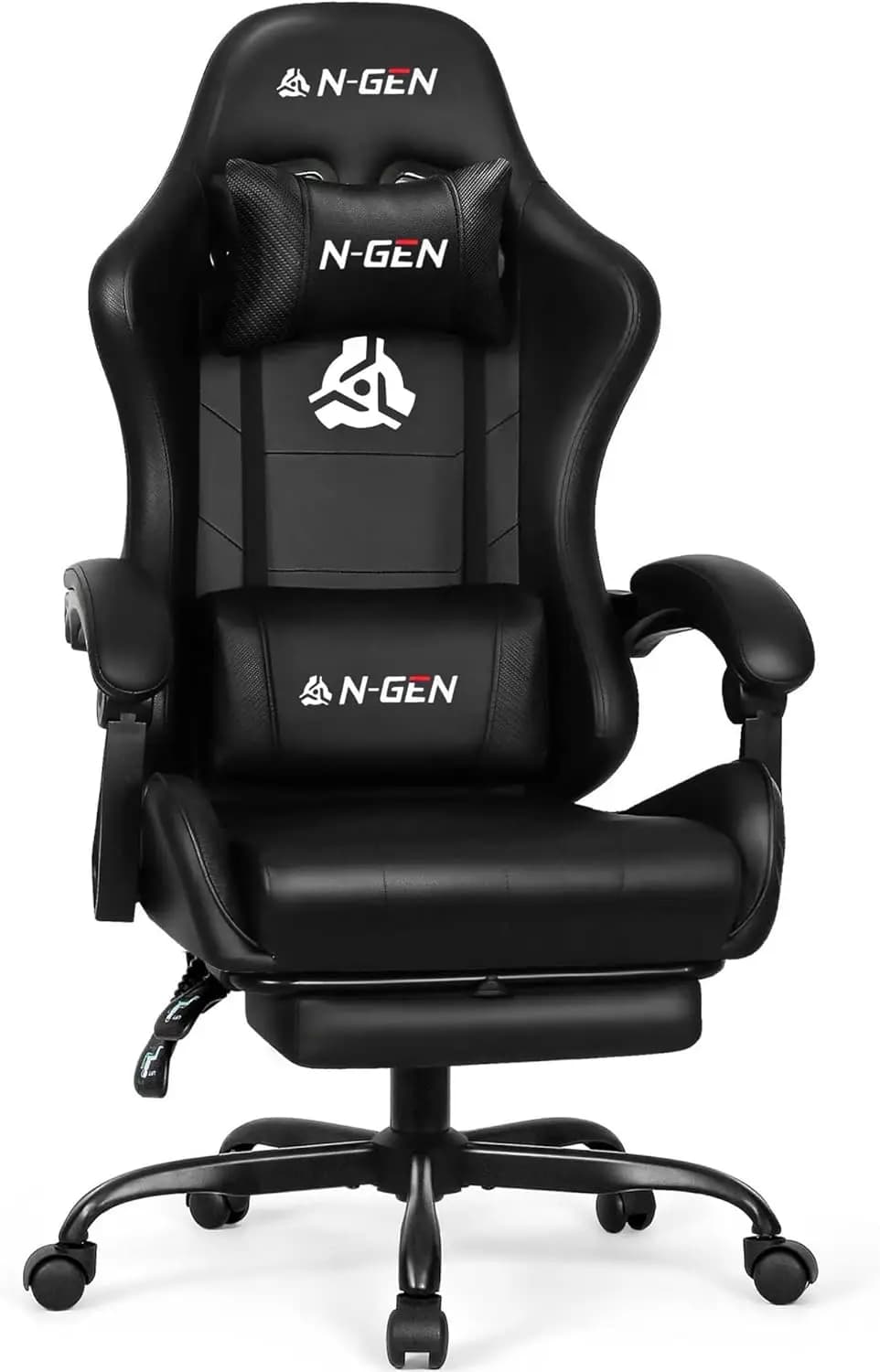 Sedia da Gaming con Poggiapiedi, Schienale Alto Ergonomico, Comoda per Ufficio e Computer, con Supporto Lombare e Altezza Regolabile