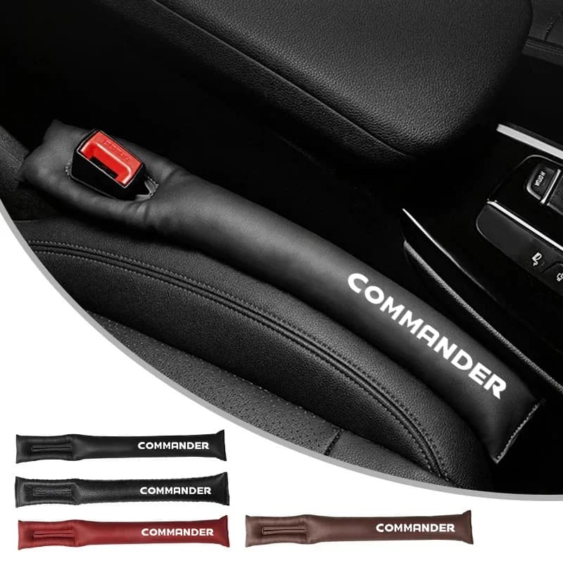 Car Seat Gap Filler Soft Styling Padding Leather Leak Pads Plug Spacer Sealing noise reduction For JEEP Commander accessories