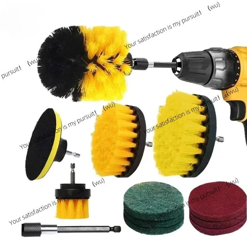 Set di Spazzole per Trapano Elettrico, Spazzola per Pulizia, Tappeti, Vetri, Auto, Cucina, Bagno, WC, Strumenti per Pulizie Domestiche