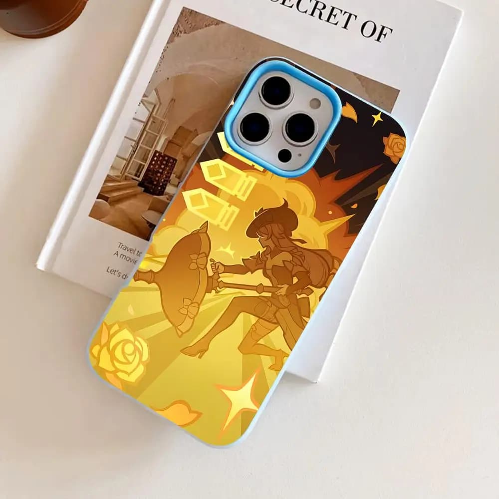 Custodia Protettiva per Cellulare Game GI Navia Jelly a Doppio Strato Blu Chiaro per iPhone 17 16 15 14 13 12 11 Air Pro Max Plus