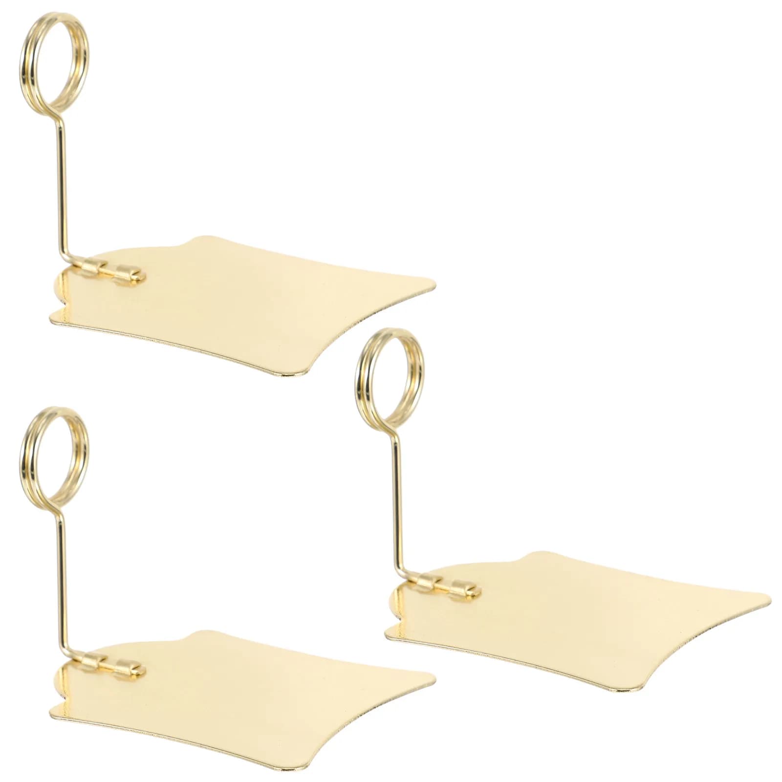 Set di 5 Portaetichette in Metallo per Prezzi, Cartelli Alimentari, Supermercati, Farmacie, Negozi al Dettaglio, Espositori per Prezzi, Clip Pubblicitarie in Filo Metallico
