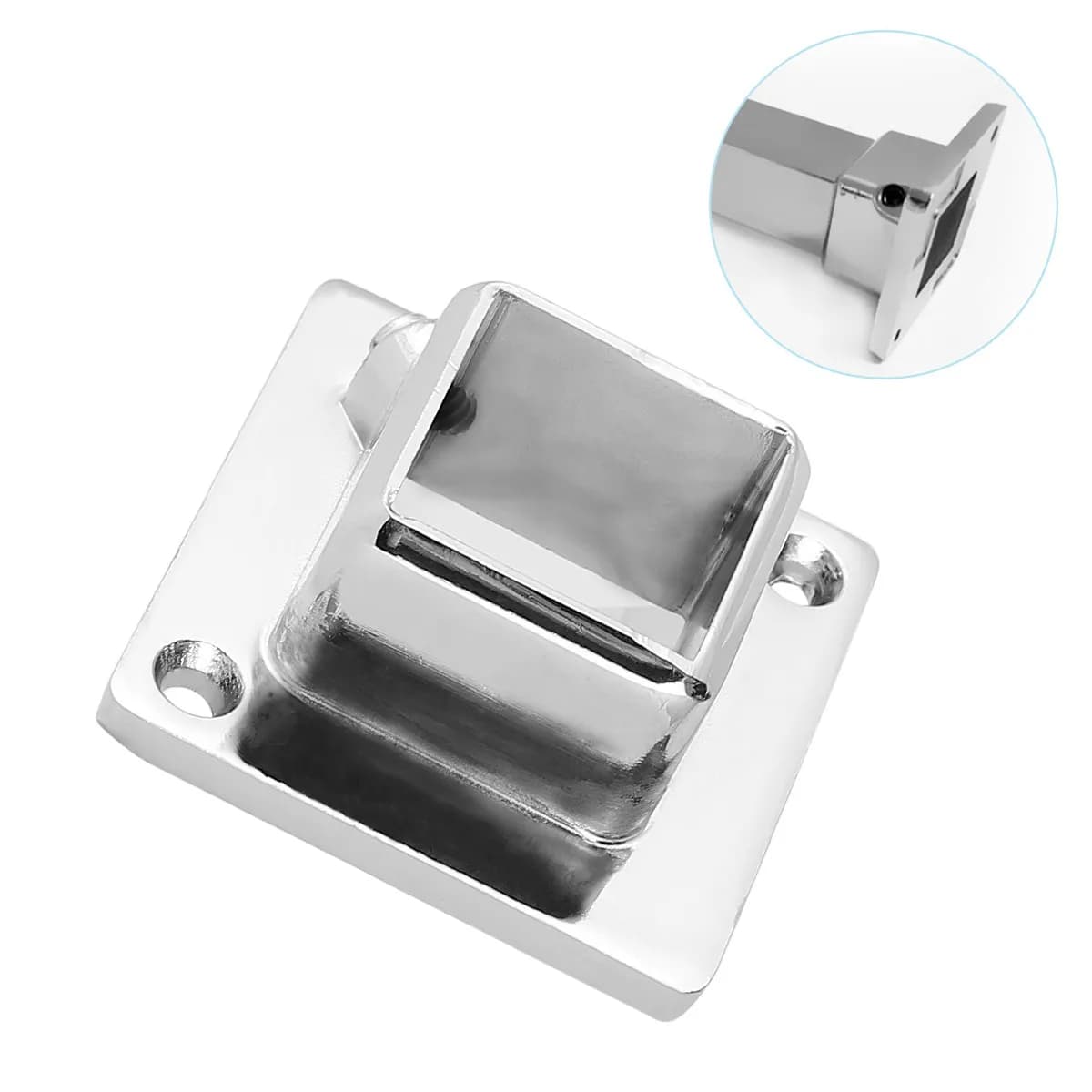2 Pezzi Supporti per Asta Appendiabiti in Acciaio Inossidabile, Robusti Supporti per Asta da Bagno, Armadio, Cucina, Porta Asciugamani, Porta Vestiti