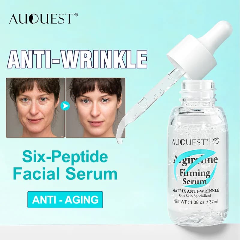 Siero viso Rassodante a sei peptidi Altamente efficace Antirughe Rassodante per la pelle Pelle liscia Prevenire Migliorare la cura della pelle del siero viso
