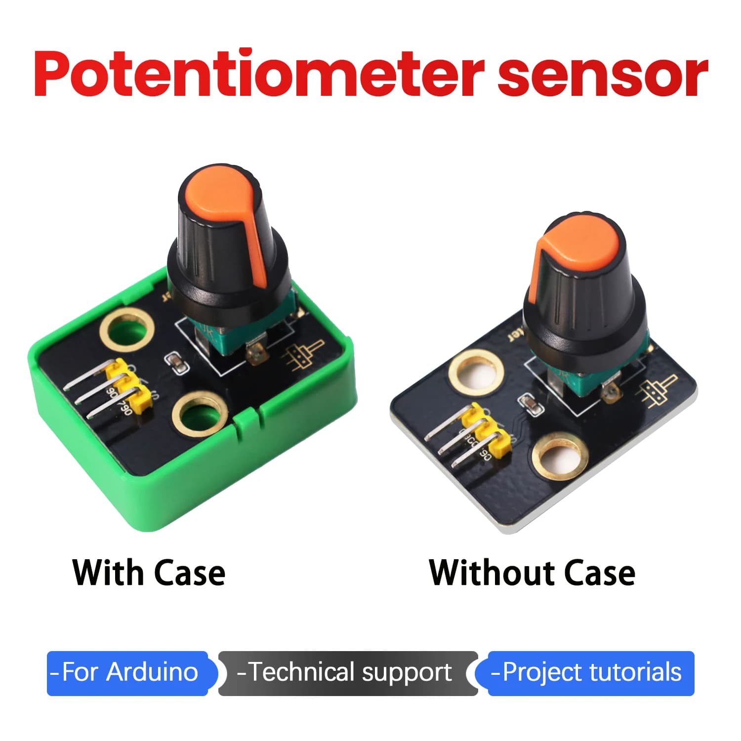 1 PC Sensore Potenziometro Rotante Compatibile Con Arduino/Raspberry Pi/Lego Blocchi Elettronici FAI DA TE Per Il Progetto FAI DA TE
