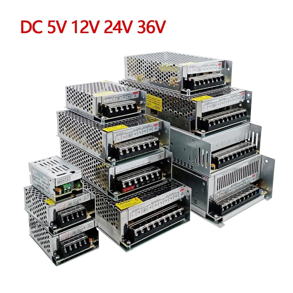 Alimentatore 5V 12V 24V 36V SMPS 5 12 24 36 V AC DC 220V A 5V 12V 24V 36V 1A 2A 3A 5A 10A 20A 30A Alimentatore switching SMPS