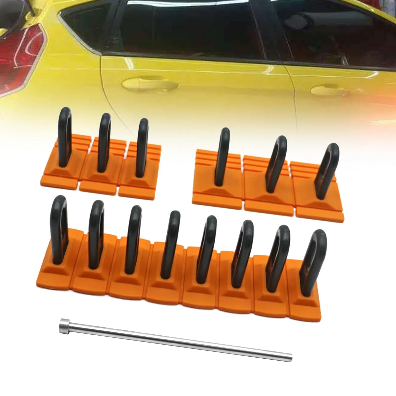 Set di Attrezzi Generici per Riparazione Auto, Facili da Usare, Resistenti, Multifunzionali e Potenti per Rimozione Ammaccature su Carrozzeria e Portiere