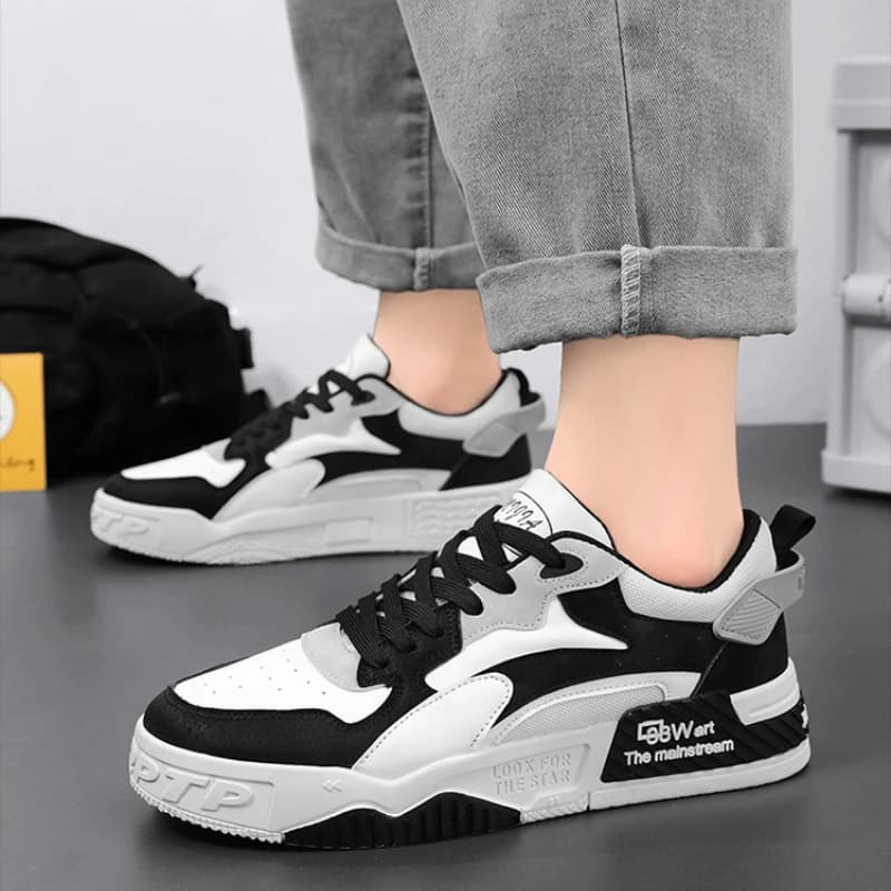 Primavera Autunno Nuove scarpe da uomo durevoli e traspiranti Scarpe da tavolo sportive per il tempo libero con suola spessa versatili alla moda