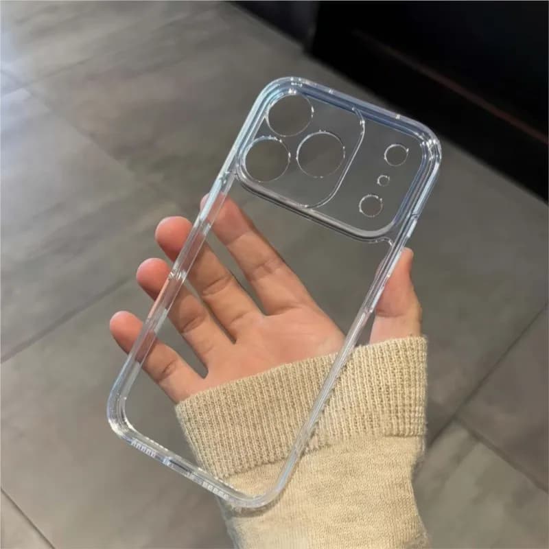 Ultra Thin Shockproof Clear Case For iPhone 18 Pro 17 16 15 14 13 12 11 Pro X XR XS Max Plus 13 Mini 16E 17E Cover Coque Caqa