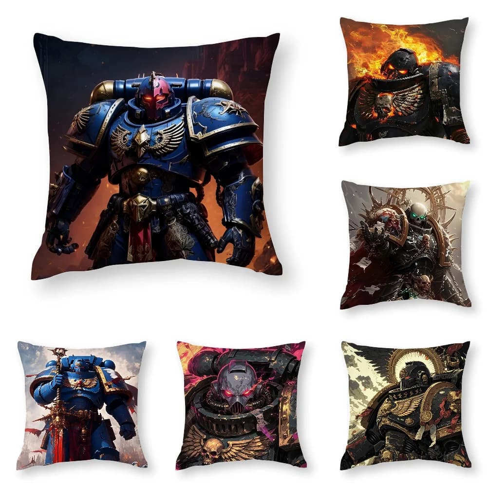 Game W-Warhammer-S 40k 3D Print Federation Polyester Fiber 40*40 cm Home Sofa Cover Decoration Festival Gift