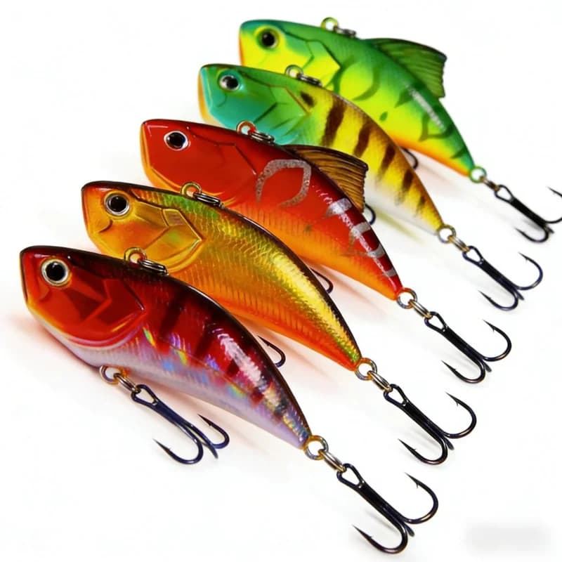Esca Speciale per Pesca in Acque Aperte VIBSuit 5,4cm 13g Esca Artificiale Bionica con Perline Sonore, Adatta per Acque Dolci e Salate