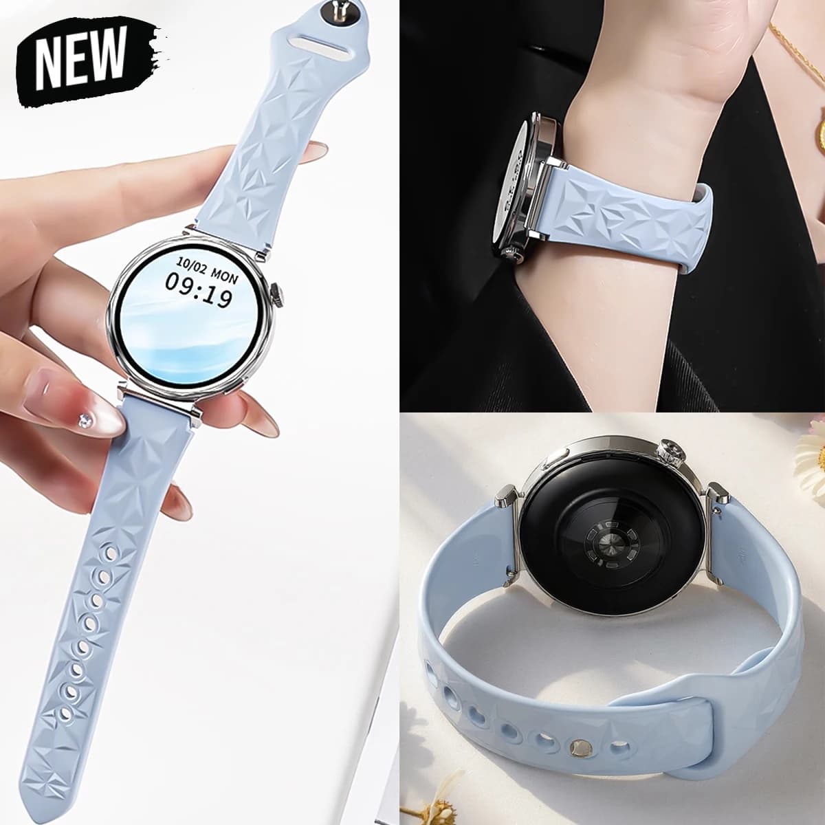 Cinturino sportivo in silicone da 18 mm per Garmin Vivoactive 4S 3S Sostituisci cinturino per Huawei Watch GT6 GT5 GT4 41mm GT5 Pro 42mm Bracciale