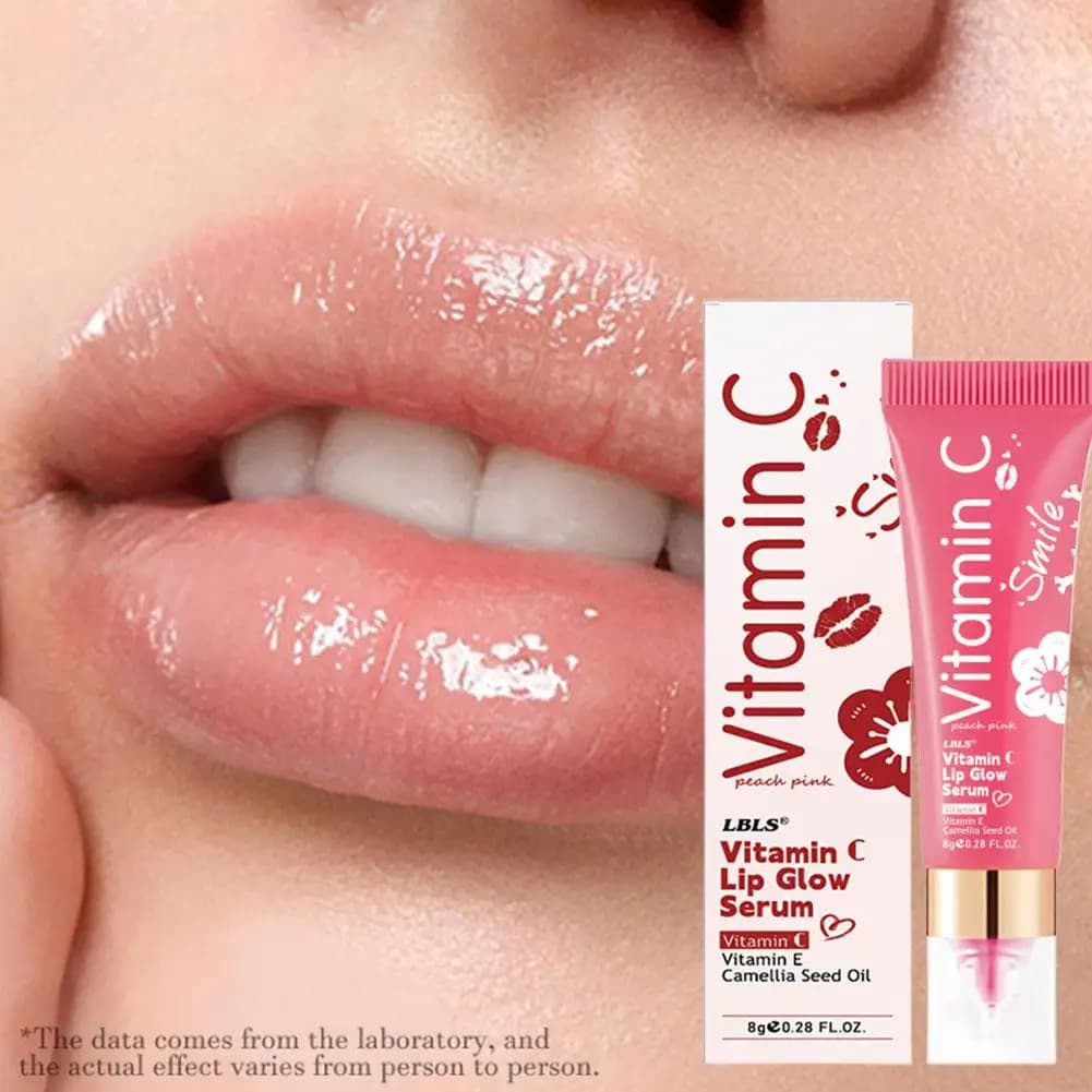 Lip Buried Serum Vitamin C Polished Lip Essence Gelatin for Lips Hydrating Fruit Lip Oil Transparent Folding Lip Care 2025