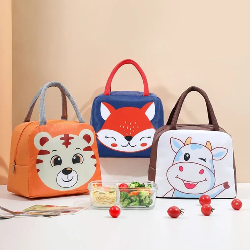 Borsa per il pranzo del fumetto Simpatico isolamento termico giapponese Borse Bento portatili Scatola per il pranzo per bambini Tupper Bambini Donne Ragazza