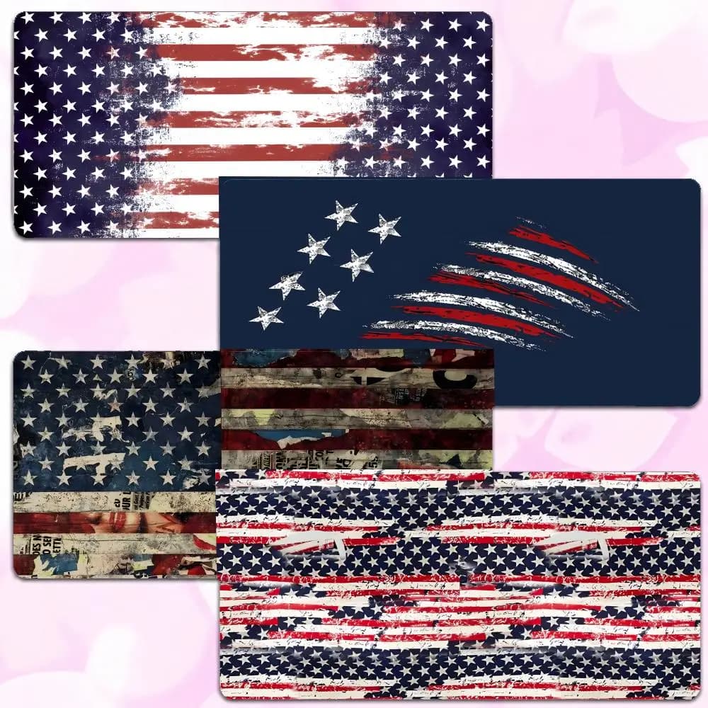 symbol classic A-American Flag Mouse Pad Thick Lock Edge Gaming Desk Mat Large Size PC Mouse Pad Home decor