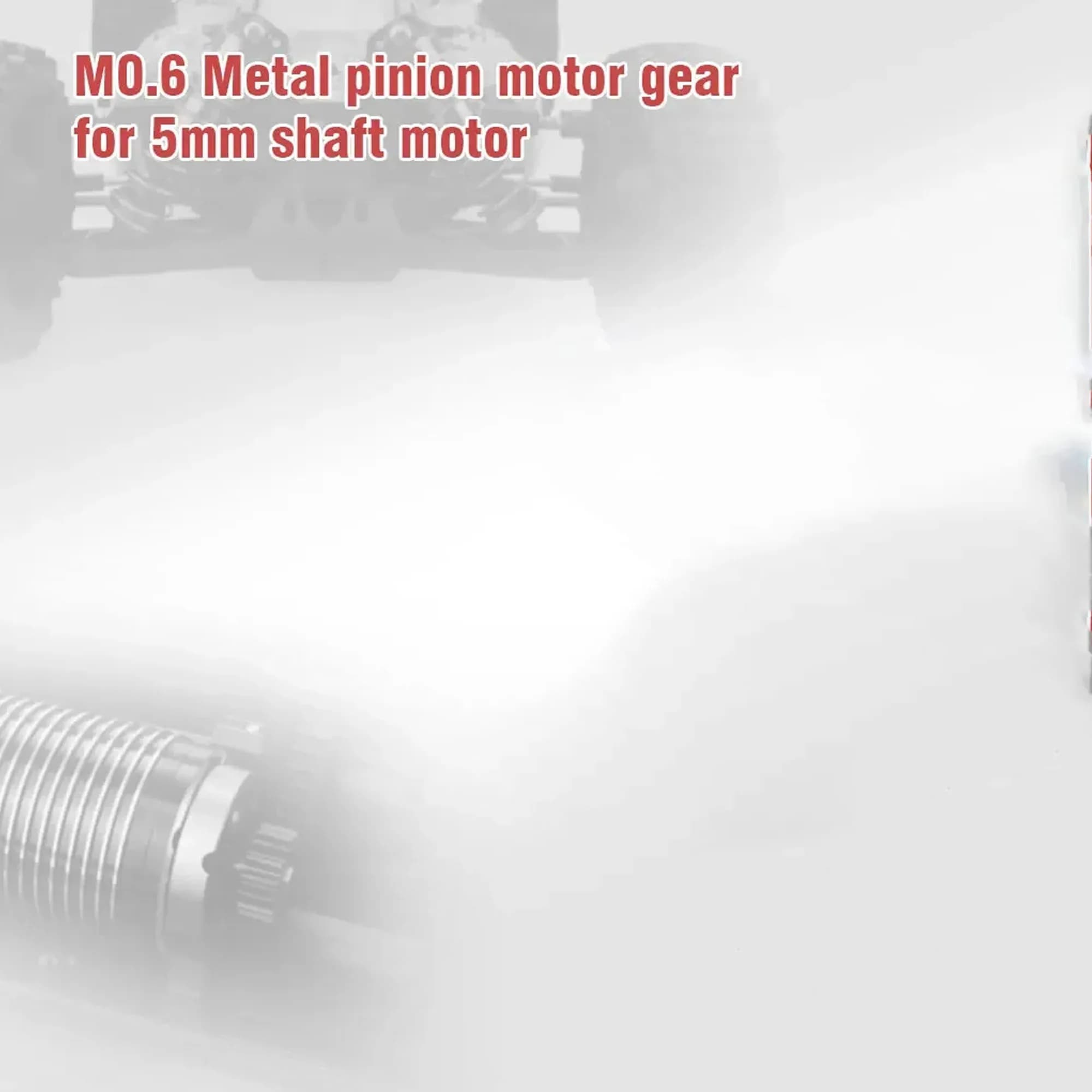 Ingranaggio Motore NEEBRC M0.6 5mm in Acciaio Nero 17T 18T 19T 20T 21T 22T 23T 24T 25T 26T 27T 28T per Parti di Modelli RC 1/10
