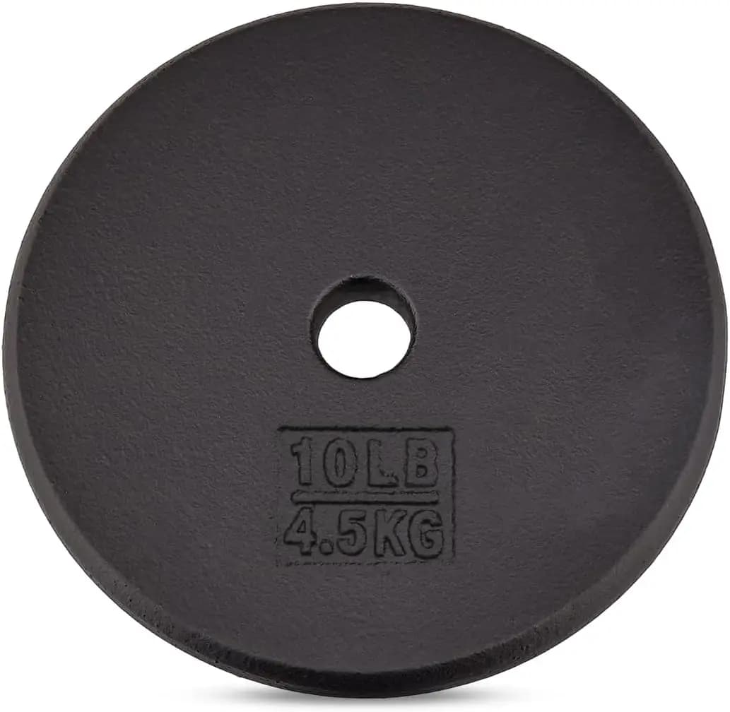 Cast iron discs for strength training - 1 inch central hole - Multiple weights from 5 pounds to 25 pounds