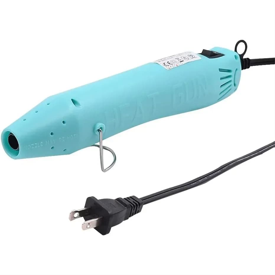 Mini pistola termica 300W con cavo da 2m per artigianato, asciugatura vernici acriliche, argilla, tubi termoretraibili, goffratura, strumenti fai da te