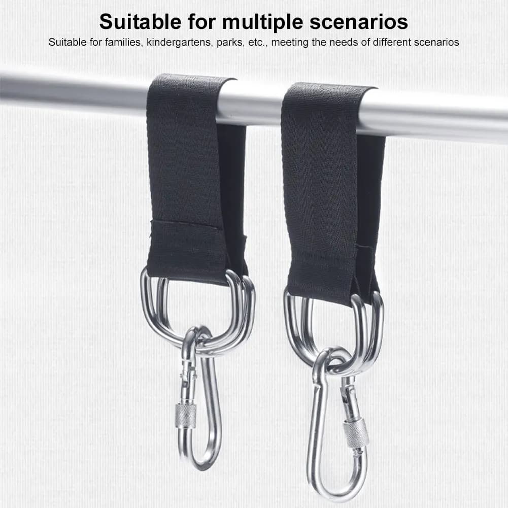 Durable hammock straps, single bar extension, multifunctional connector with hook for hammock, boxing bag, swing