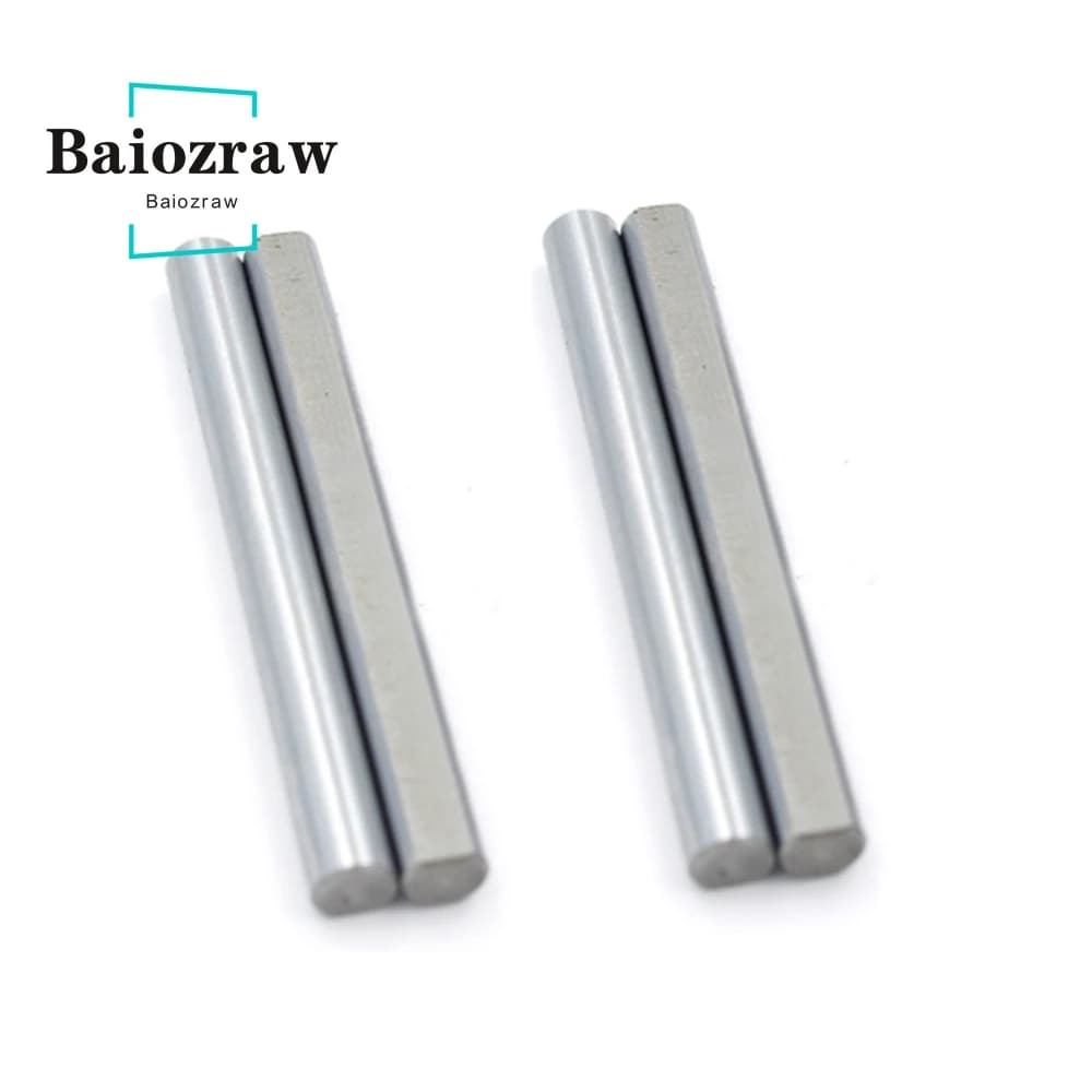Baiozraw MOTION PARTS cuscinetto asta in acciaio tipo D albero Grind Flat Linear Rail lunghezza rotonda 30/45/50/60mm diametro 5mm stampante 3D