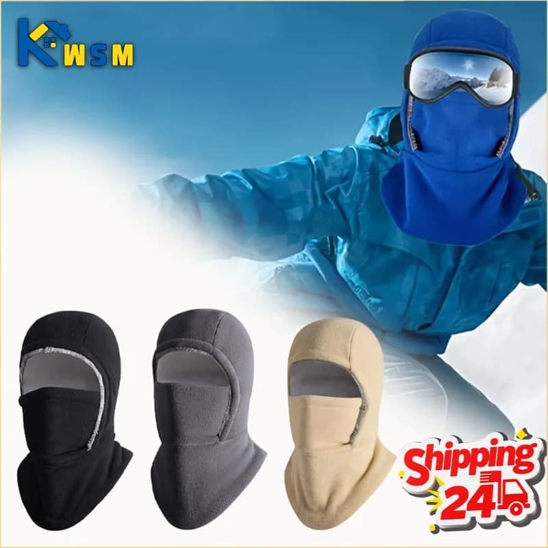 Winter Warm Hat Face Mask Outdoor Cycling Skiing Mountaineering Fleece-covered Protection from the cold wind protection Neck protection