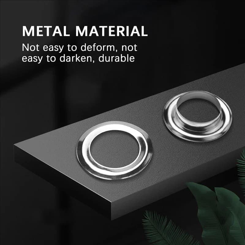 B62B-Kit Eyelets Tool, Eyelets Set Tool 200 Eyelets Sets (1/2 inch diameter) Eyelets and Eyelets Punching Machine