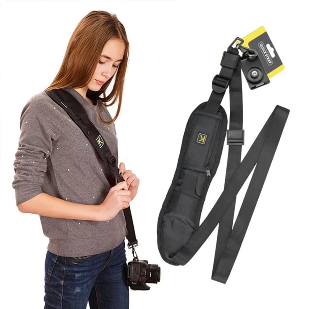 Tracolla per Fotocamera a Sgancio Rapido, Cinghia Antiscivolo per Fotocamera Digitale, Cintura a Tracolla per Fotocamere Canon/Nikon/Sony