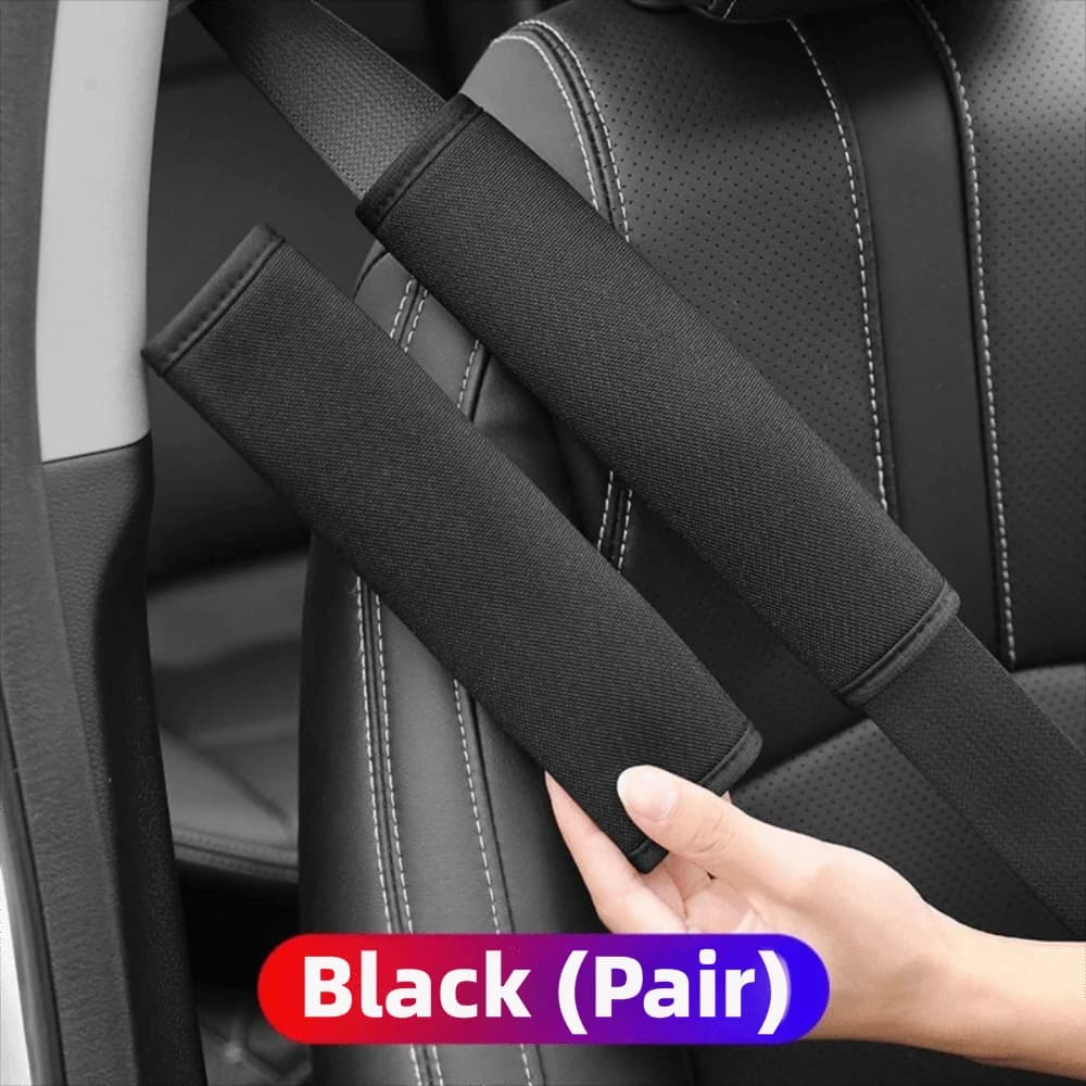 2 pcs safety belt cover for auto adjustable, soft chest protection, car seat belt shoulder, car accessories, support for neck