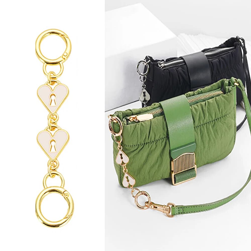 HOLIN Adatto per Teri Borsa sotto le ascelle Modifica catena estesa Love Lock Patern Borsa Mahjong Tracolla Catena estesa