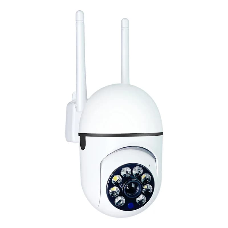 Telecamera WiFi da Parete 1080P HD con Visione Notturna, Hotspot 2.4G, 360° ° Telecamera di Sicurezza Antifurto Rotante Intelligente per Telefono
