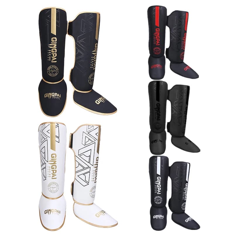 Youth/Adult Muay Thai Kick Boxing MMA Grappling Instep parastinchi pad Karate Foot Shank protezioni per le gambe supporto per caviglia