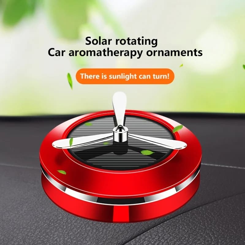 1 pcs Solar Rotating Perfume Diffuser For Car Decoration Car Deodorant Ornaments Deodorant Interior Car Accessories