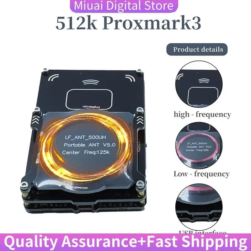 Proxmark3 512M Lettore di schede RFID Bruciatore Easy V5.0 RDV4 Memoria IC Carta d'identità Copiatrice Duplicatore Antenna integrata Decryptor-A74Z