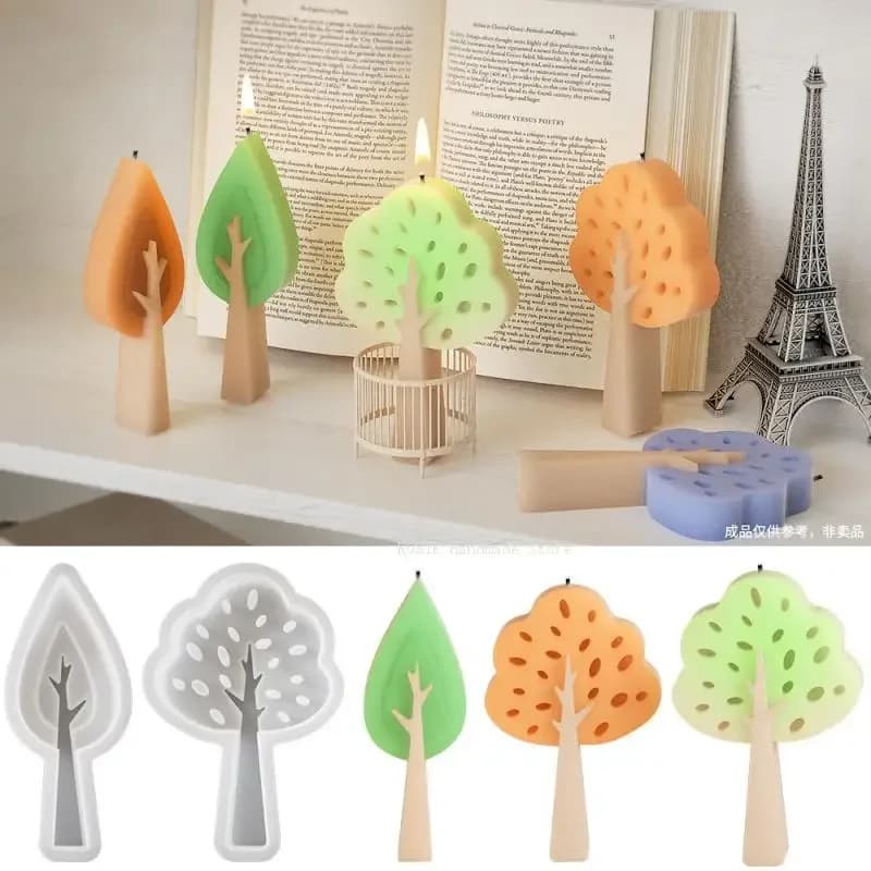 2026New model Advanced 3D Tree Candle Silicone Mold Diy Handmade Aromatherapy Gypsum Resin Soap Mold Home Handicraft Making Tool