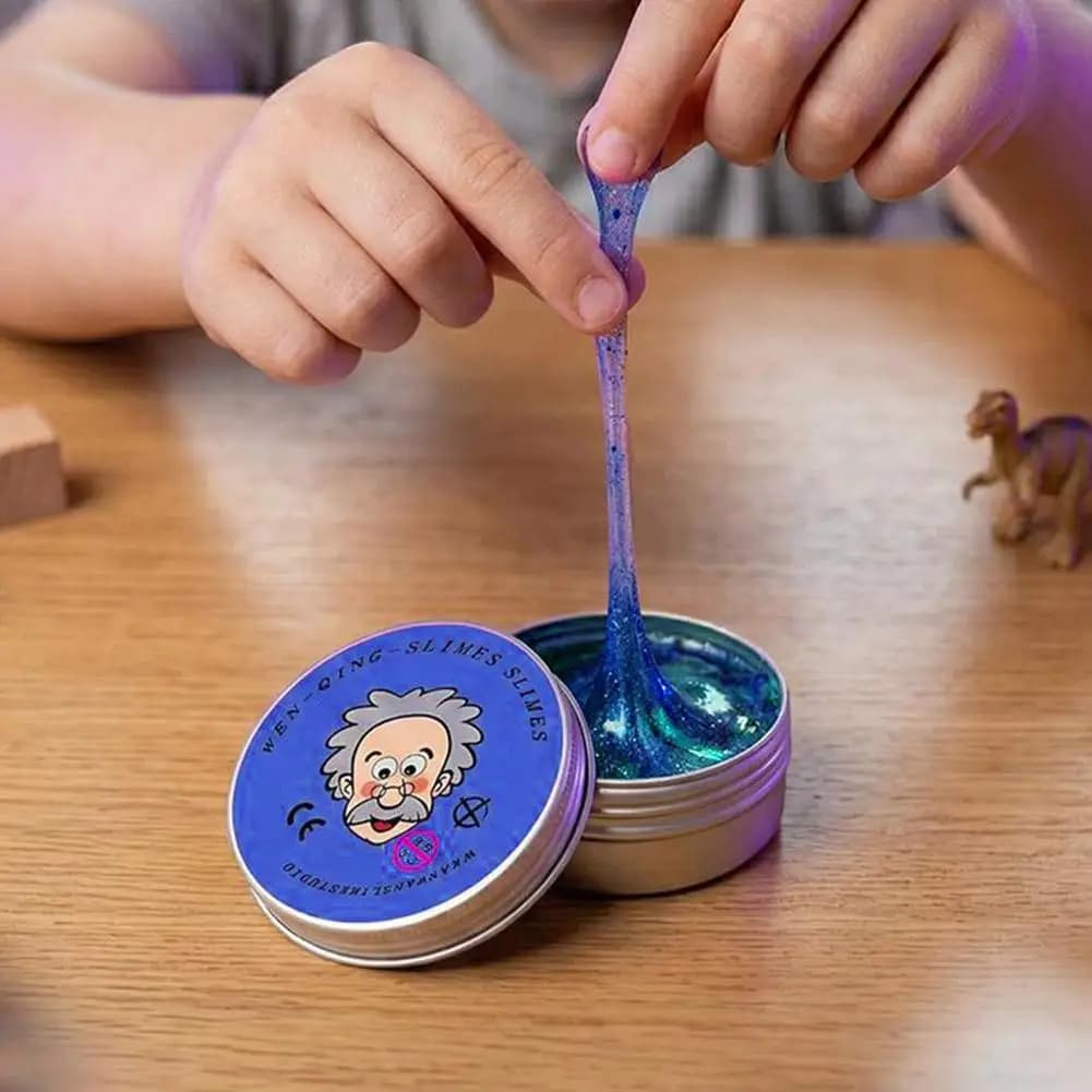 Top Sell Handmade DIY Handgum Playdough Reusable Putty Liquid Crystal Bouncy Slime Toy Set Safe Mud Stress Relief Toy Color Clay
