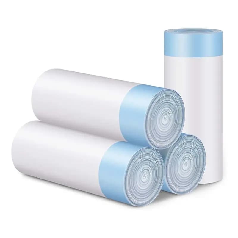 BHBD-5 X 15Count Trash Bags For Automatic Cat Litter Box Self Cleaning,Replacement Liners For Robot Box,Drawstring Waste Bags