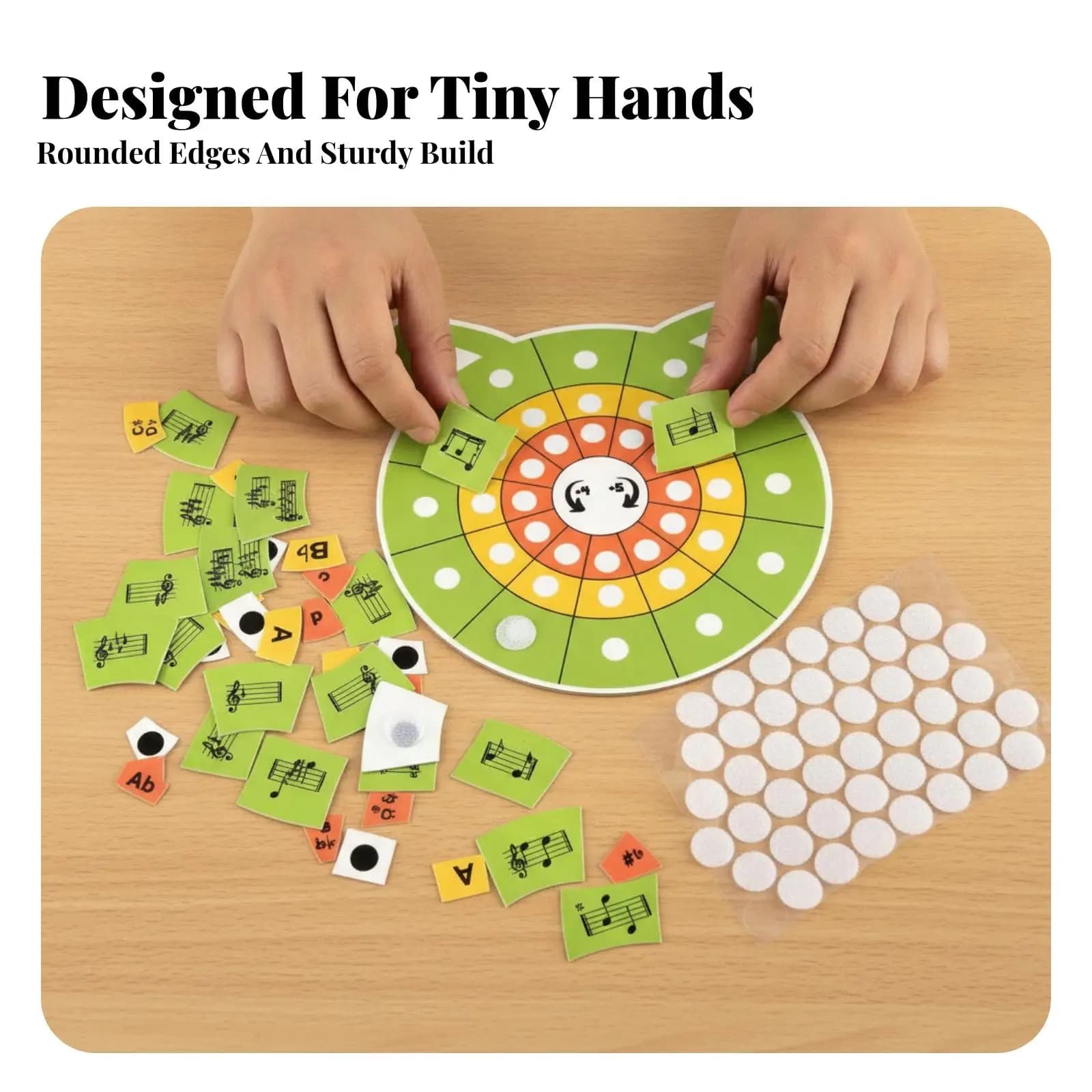 Educational Music Puzzle Toy for Kids Piano Note Recognition Board Cat Design with Interactive Note Cards