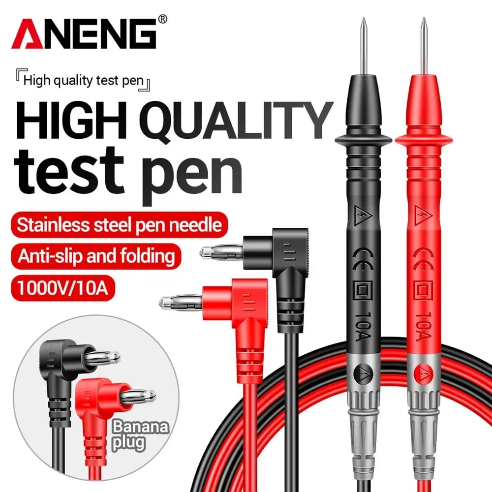 ANENG PT840 Digital Multimeter Universal Round 1000V 10A Test Cable Needle Pin Pen Cable Kit Current Voltmeter Tester Wire