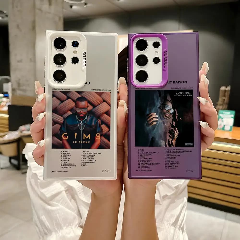 Rapper G-Gims Phone Case For Samsung Galaxy S25 S24 S23 S22 S21 Ultra Plus Laser Hard Colorful Matte Shockproof