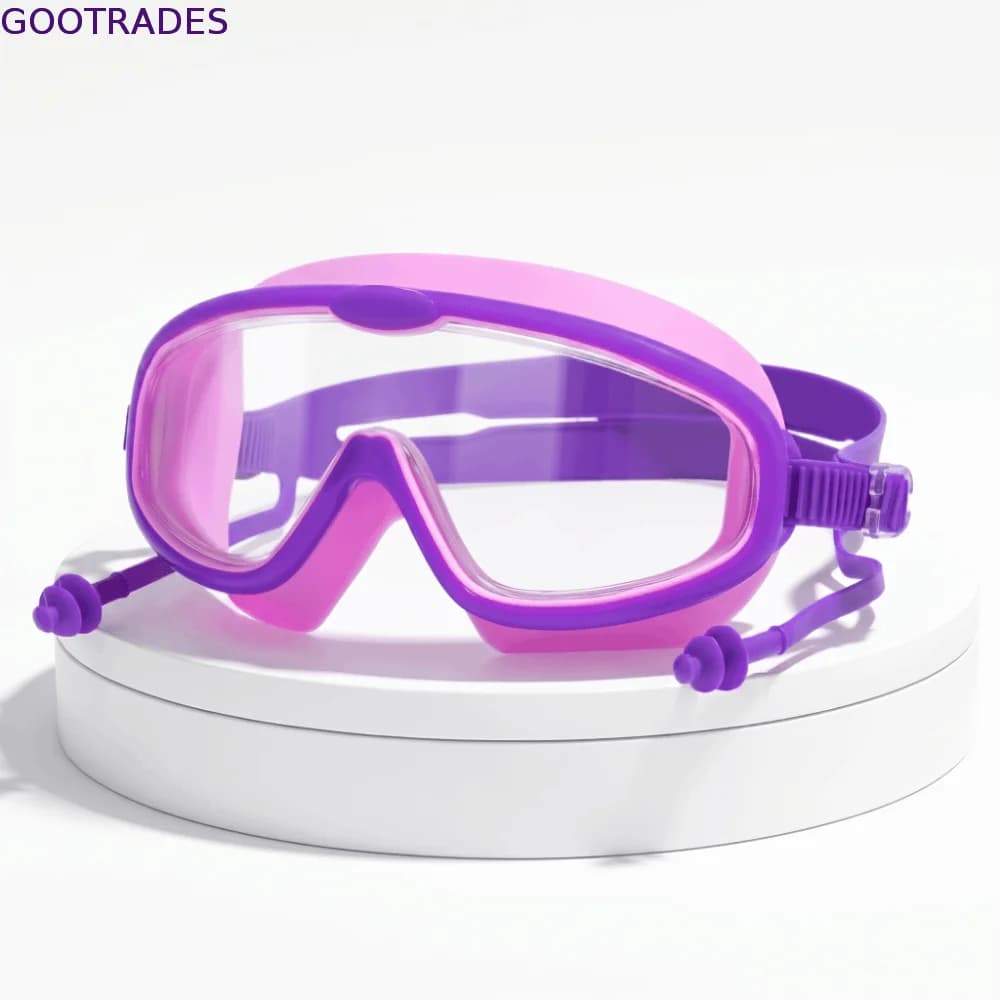 Anti-Fog Swimming Goggles HD View UV Protection Big Frame Swim Goggles Waterproof Multi-color Large Frame Swim Goggles Swimming