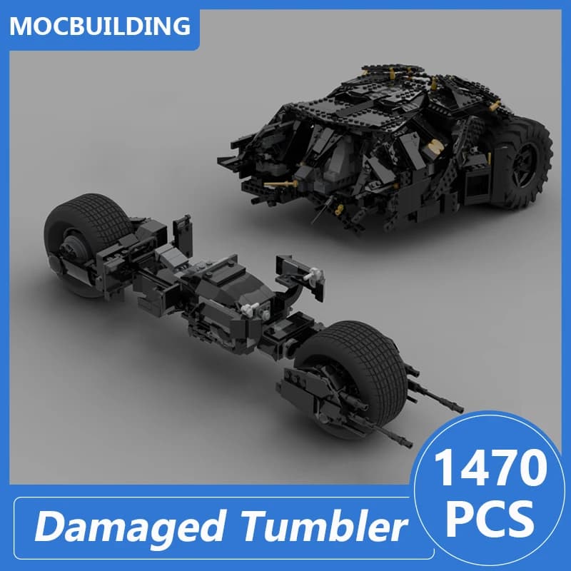 UCS Rises Batwing or Damaged Tumbler Model Moc Building Blocks Diy Assemble Bricks Educational Creative Display Toys Gifts