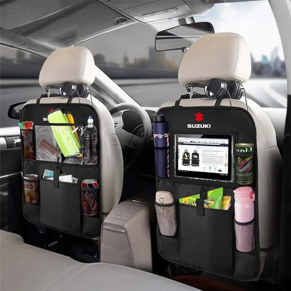 Organizzatore per auto Sedile posteriore Borsa portaoggetti Multifunzione Borsa da appendere per Suzuki ALTO Samurai Grand Vitara Baleno SX4 Swift Jimny IGNIS